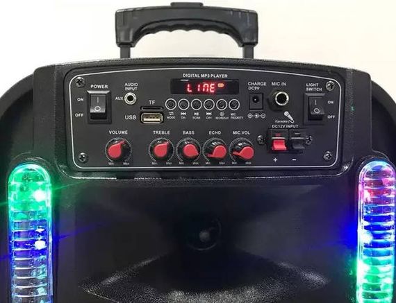 Портативна колонка XPRO CH8612 валіза 30Вт, USB, SD, FM радіо, Bluetooth, 1 мікрофон, ДК (MER-15644) | Зображення 2