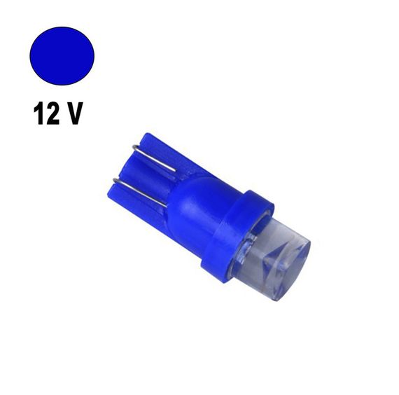 Автолампа Terra T10 / W5W, цоколь W2.1x9.5d, LED вогнутая, синий, 12V, 0,24W | Зображення 1