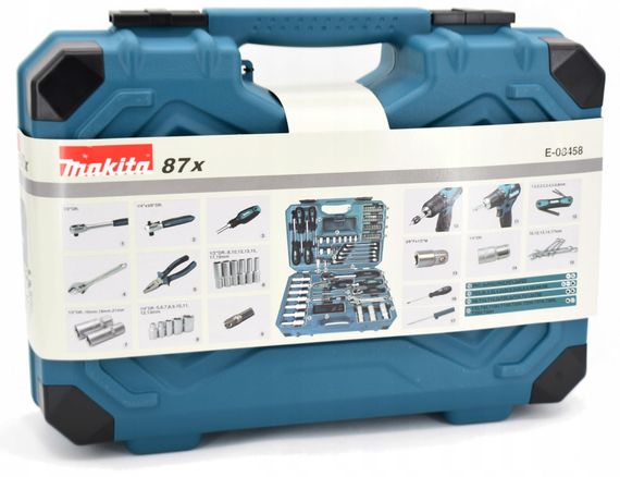 Набір інструментів (87 предметів) Makita E-08458 | Зображення 5