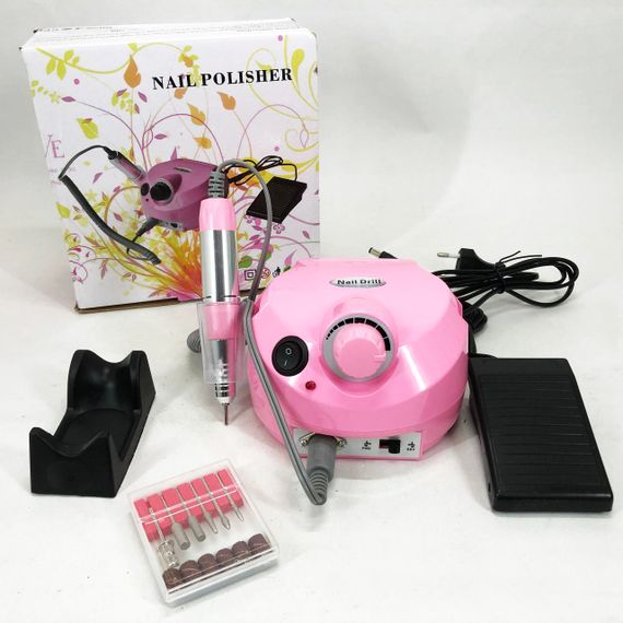 Фрезер DM-11-1 для манікюру та педикюру, потужний манікюрний фрезер, ручка фрезер. Колір: рожевий | Зображення 2