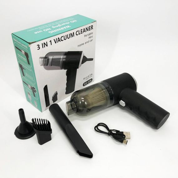 Мийка автопилосос ручний AS-228, Пилосос для дивана авто, Якісний Компактний автомобільний пилосос AU-46 | Зображення 2