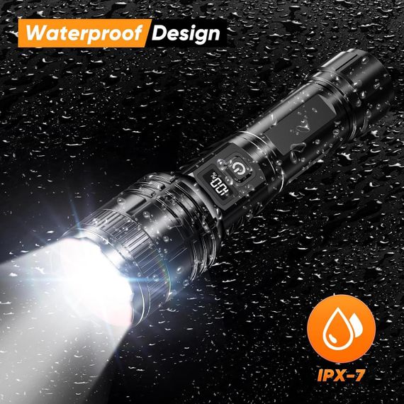 Ліхтар тактичний, акумуляторний, супер'яскравий, USB-зарядний, 2 шт., зум, 5 режимів, потужний ліхтар | Зображення 5