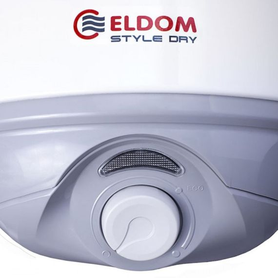 Водонагрівач Eldom STYLE DRY 30 л, 1,6 кВт, "сухий" ТЕН, вертикальний, SLIM, білий (72269WD) | Зображення 4