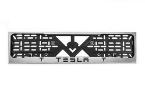Рамка під номер хром (1 шт, нержавіюча сталь) для Тюнінг Tesla