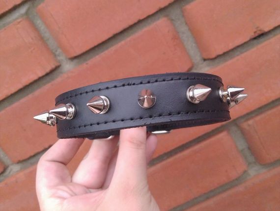 Ошейник шипами "Lockdog" на маленькую собаку черный | Зображення 3