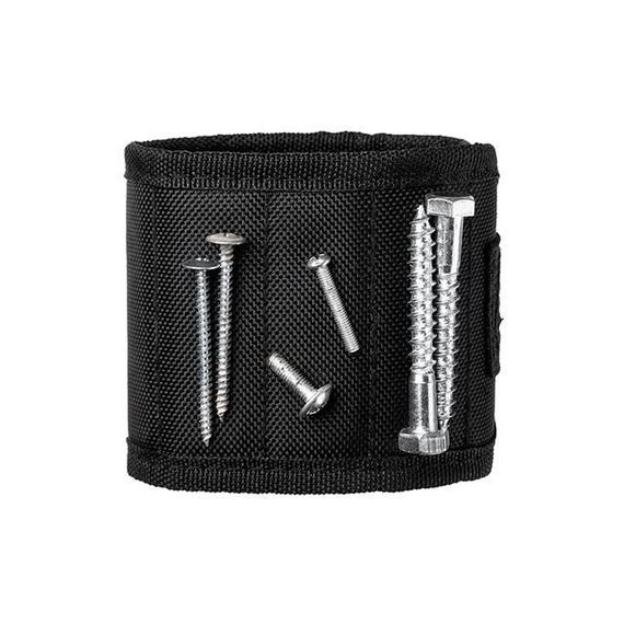 Браслет магнітний будівельний 360×90 мм, 10 магнітів, балістичний нейлон 1680D INTERTOOL SP-10021 | Зображення 1