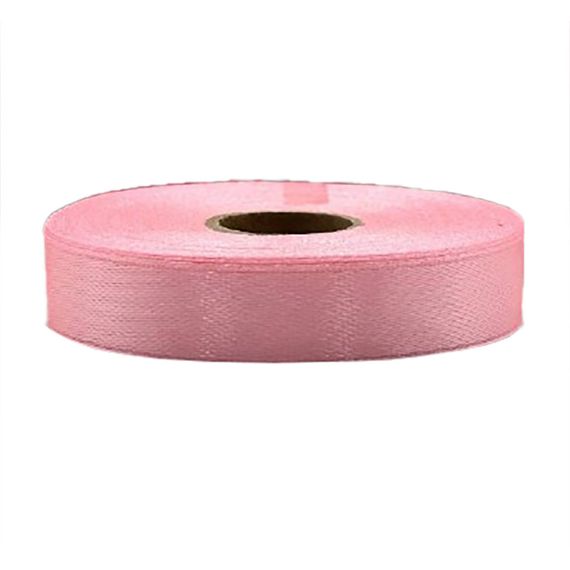 Атласна стрічка для рукоділля АБ-633, 1,2см x 23 м, Рожево-персиковий