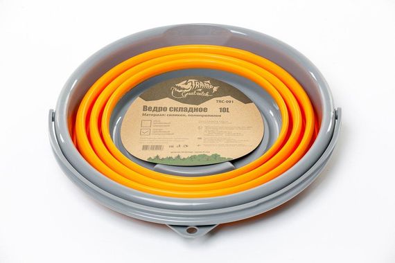 Відро складне силіконове Tramp 5L orange (TRC-092-orange) | Зображення 5