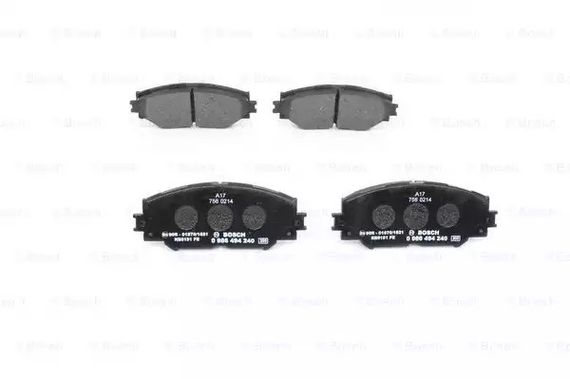 Колодки гальмівні дискові TOYOTA AURIS, RAV 4 передн.  BOSCH (0986494240) | Зображення 2