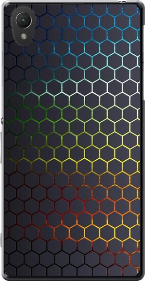 Чехол на Sony Xperia Z2 D6502/D6503 Переливающиеся соты "498u-43-17620"