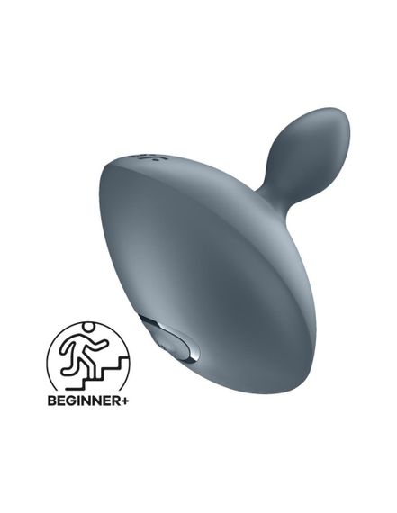 Вібрувальна анальна пробка Satisfyer Booty Absolute Beginners 4 сіра Sex Aura | Зображення 3