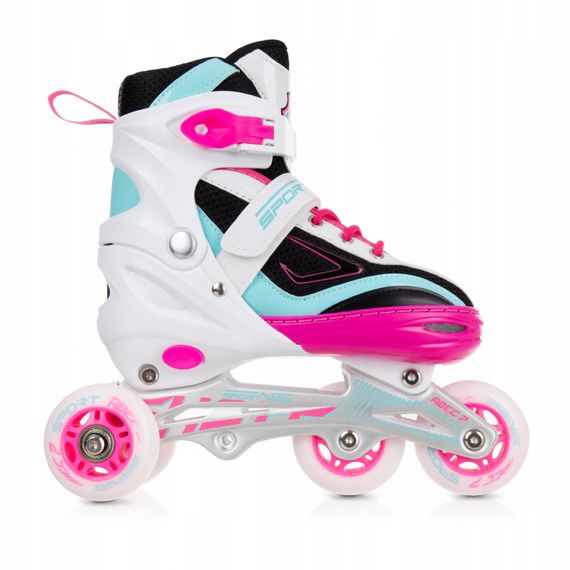 Роликові ковзани SportVida 4 в 1 Size 39-42 White/Pink/Blue (SV-LG0033) | Зображення 7