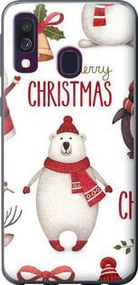 Чохол на Samsung Galaxy A40 2019 A405F Merry Christmas із силікону FCh_024395