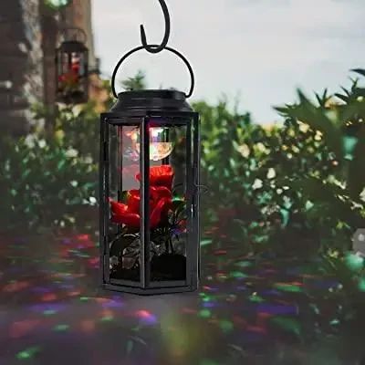 Світловий ліхтар HOHOTIME, обертові 3 кольорові стійкі до падінь підвісні світильники зі штучними | Зображення 3