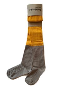 Колготки дитячі для дівчаток TM "TwinSocks" гірчиці/серий 116-122 / 6-7 років