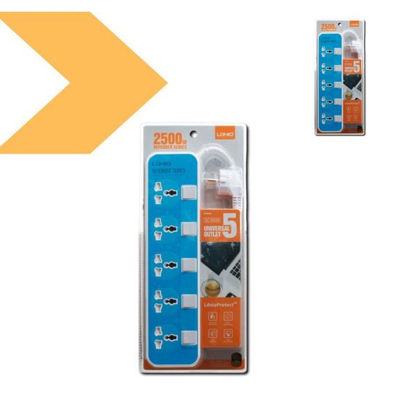 Мережевий подовжувач з 5 розетками та 6 USB-портами XPRO SC5006 (22012-01_412) | Зображення 1