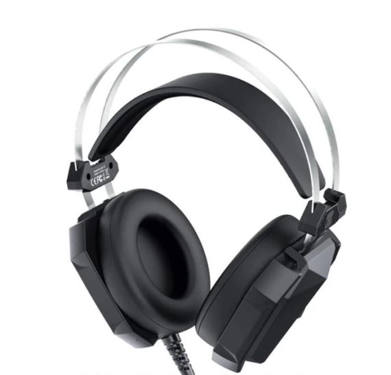 Ігрові навушники гарнітура XO GE-07 Black AUX USB провідні повнорозмірні для ПК та ноутбука з мікрофоном | Зображення 2