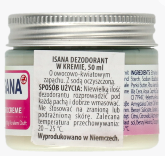 Крем-дезодорант Isana Deocreme 50 мл | Зображення 1