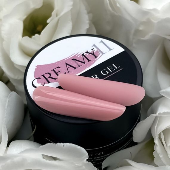 Гель для нарощення нігтів Crooz Creamy gel 11 (бежево-рожевий ) 15мл