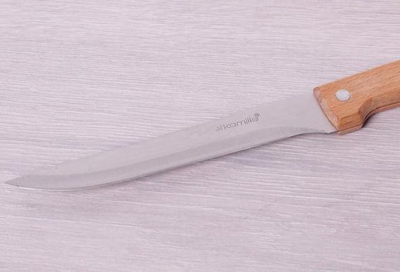 Ніж кухонний Kamille Wood обваловувальний 15см з дерев'яною ручкою | Зображення 2