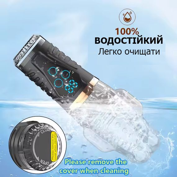 3D автоматичний фрикційний чоловічий мастурбатор із LED-дисплеєм | Зображення 5
