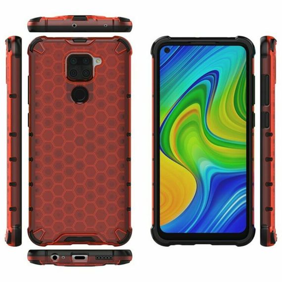 Протиударний чохол Cyberpunk на Xiaomi Redmi Note 9 колір Червоний | Зображення 1
