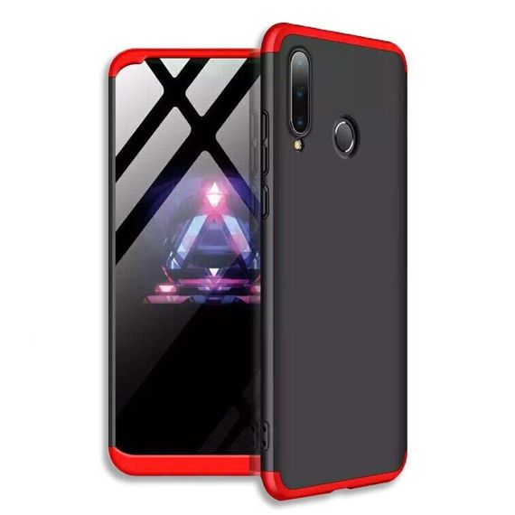 Чохол GKK 360 градусів для Huawei P30 lite колір Чорно-Червоний