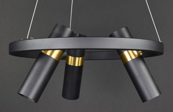 Люстра підвісна LOFT на 6 лампочок 27249 Чорний 30-150х45х45 см. | Зображення 3