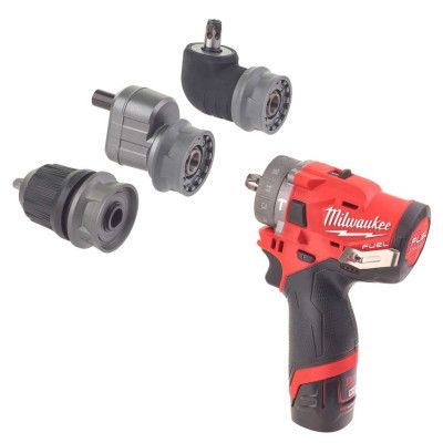 Шуруповерт Milwaukee M12 FPDXKIT-202X, 44Нм, 2x2Ач, 2 насадки, кейс (4933464138) | Зображення 7