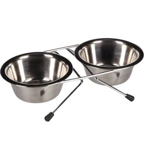 Flamingo Dinner Set миски для собак і котів на підставці, 2 шт х 0.36 л