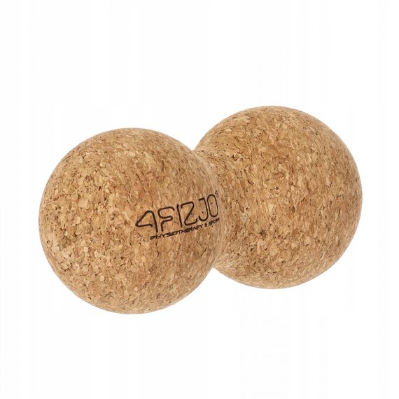 Масажний м'яч подвійний 4FIZJO Lacrosse DuoBall Cork 6.5 x 13.5 см 4FJ0568 (P-5907739319586)
