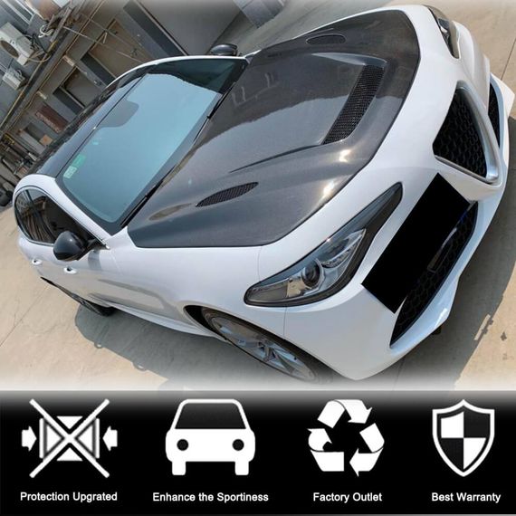 Капот V1 (Карбон) для Alfa Romeo Giulia 2016-2022 рр | Зображення 1
