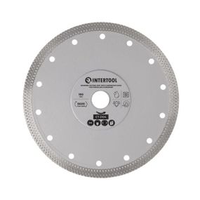 Диск алмазний відрізний 180 мм по керамограніту INTERTOOL CT-3104