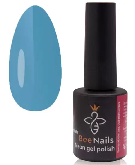 Гель-лак для нігтів Bee Nails 050 (неоновий голубой) 8мл | Зображення 2
