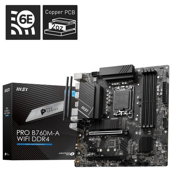 Материнская плата MSI PRO B760M-A WIFI DDR4