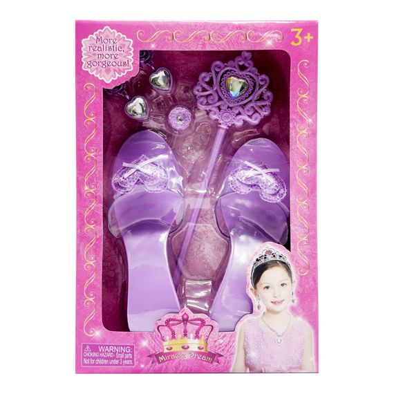 Набор аксессуаров для девочек QS00025D1(Violet) фиолетовый, туфли в комплекте