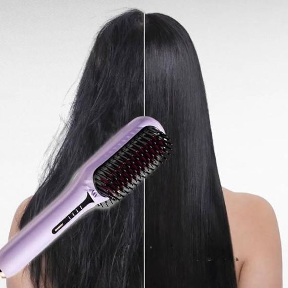 Гребінець випрямляч для волосся Фіолетова