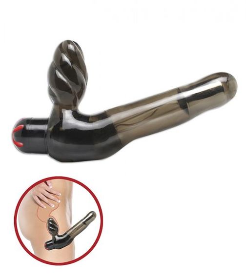 Безремневой страпон Vibrating Strapless Strap-On, Черный