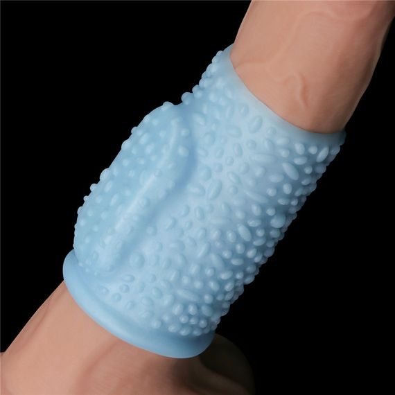 Насадка на член - Vibrating Drip Knights Ring Blue sexstyle | Зображення 7
