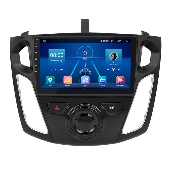 Штатная магнитола Lesko для Ford Focus III Рестайлинг 2014-2019 экран 9" 2/32Gb/ 4G/ Wi-Fi Premium GPS Форд