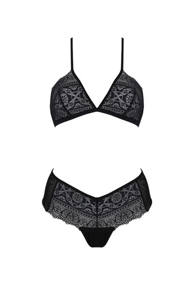 Комплект Passion KERRIA BIKINI black, S/M, бралет і трусики-бікіні | Зображення 2