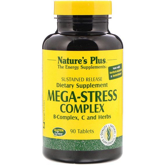 Комплекс для профилактики нервной системы Nature's Plus Mega-Stress Complex 90 Tabs NTP1261