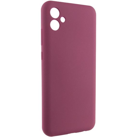 Чехол Silicone Cover Lakshmi Full Camera (AAA) для Samsung Galaxy A04e Бордовый / Plum | Зображення 1