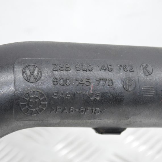 Патрубок інтеркулера Volkswagen Polo 2002-2009 1.9 TDI Фольксваген Поло 6Q0145762K 6Q0145770F | Зображення 2