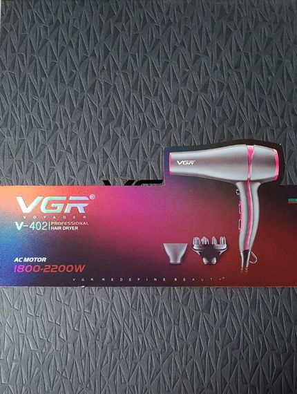 Потужний професійний фен з іонізацією VGR V-402 2200 Вт із дифузором для сушіння укладки волосся | Зображення 9