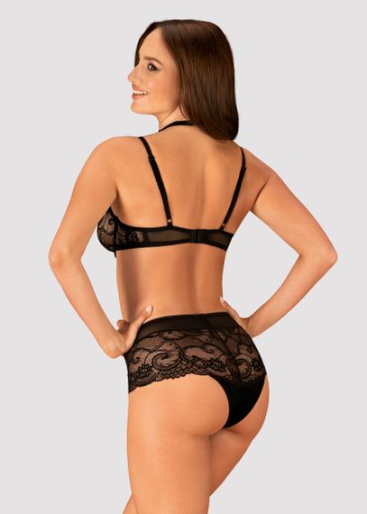 Комплект з чокером Obsessive Elizenes set Чорний S/M | Зображення 1