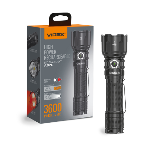 Ліхтарик LED портативний 20W 3600Lm 5000К VLF-A376 Videx | Зображення 4