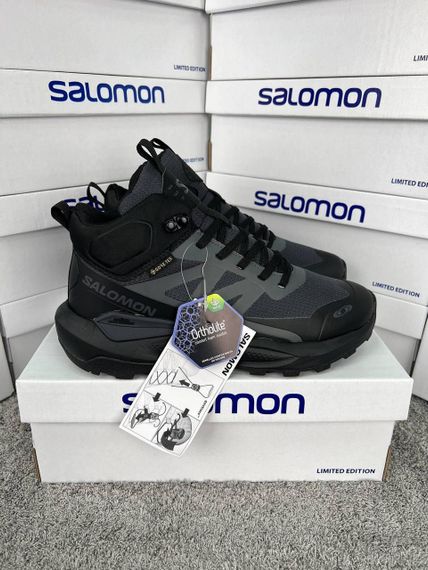Кросівки зимові  Salomon Elixir Activ Fur Black Grey Хутро А4782 | Зображення 2