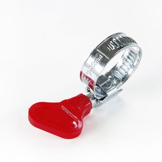 Хомут червячный с бабочкой оцинкованный W1 16-25мм (пач 50шт) APRO | Зображення 1