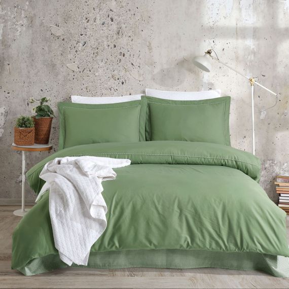 Постільна білизна Turkiz Ranforse Prima 200 х 220 см Kalamaki Green